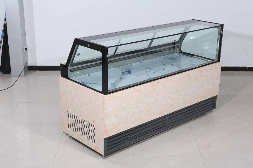 Square Glass Air Cooling Meat Showcase Cooler Square Glass Air Cooling Meat Showcase Cooler